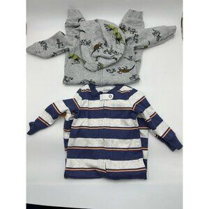 Carter’s Infant Boys 9 mo Footed Comfy Soft Pajama  W/ Dino‎ Hooded Body Suit